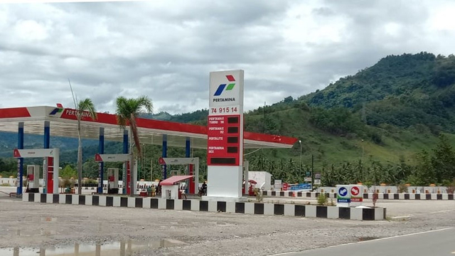 SPBU di Desa Tadui, Kabupaten Mamuju, Sulawesi Barat. Foto: Dok. Istimewa