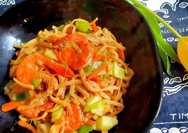 Resep Mie Goreng Udang Sederhana, Foto: cookpad 