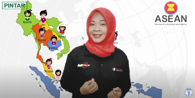 Salah satu video pembelajaran monolog buatan peserta hasil Pelatihan Pembuatan Video Pembelajaran Bermakna