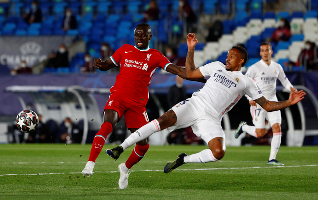 Pertandingan antara Real Madrid vs Liverpool di Estadio Alfredo Di Stefano, Madrid, Spanyol. Foto: Susana Vera/Reuters