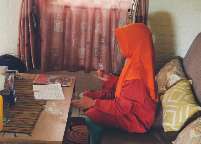 Ilustrasi e-learning, belajar online, belajar daring. (dokumen pribadi)