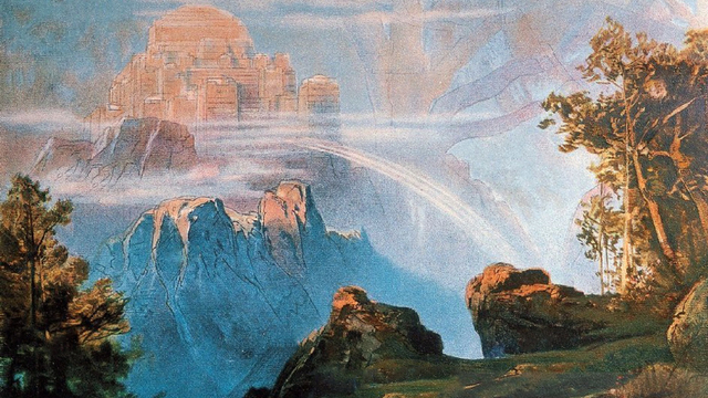 Lukisan Walhalla (1896) oleh Max Brückner | Wikimedia Commons