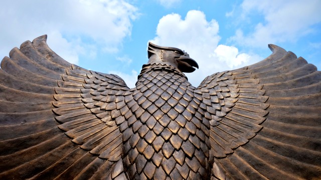 Ilustrasi Garuda sebagai lambang negara Indonesia. Foto: Shutter Stock