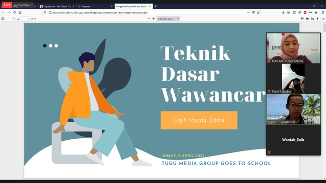 Goes To School di SMAN 1 Pagak. Foto: Feni Yusnia