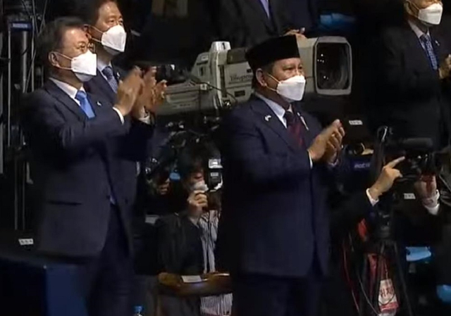 Menhan Prabowo Hadiri Roll-Out Ceremony Pesawat Tempur KF-X. Foto: Dok Pribadi Prabowo Subianto