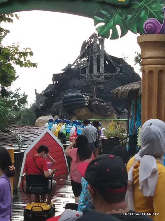 Kerusakan di Batu Secret Zoo akibat gempa. Foto: Dok. Istimewa