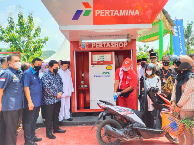 Pertamina Pertashop hadir di pesantren. Foto: Dok. Pertamina
