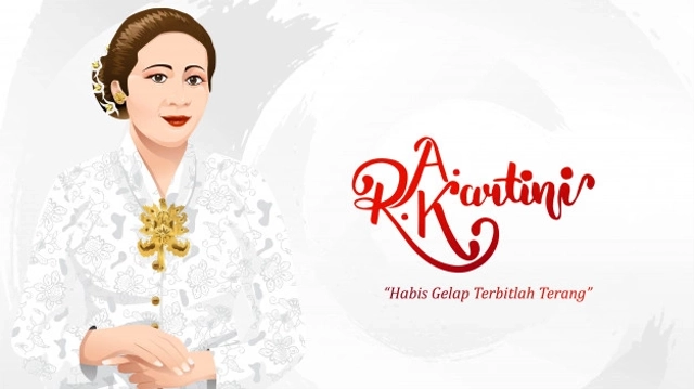 Ilustrasi Ibu Kartini, sumber gambar: https://www.freepik.com/