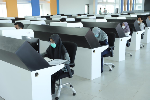 Suasana UTBK di UGM. Foto: Dok. Humas UGM