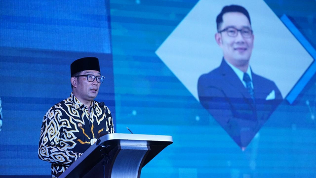 Gubernur Jabar Ridwan Kamil di acara penyerahan Penghargaan Perencanaan Daerah (PPD) dalam Musrenbang tingkat Provinsi Jawa Barat. Foto: Pemkot Bogor