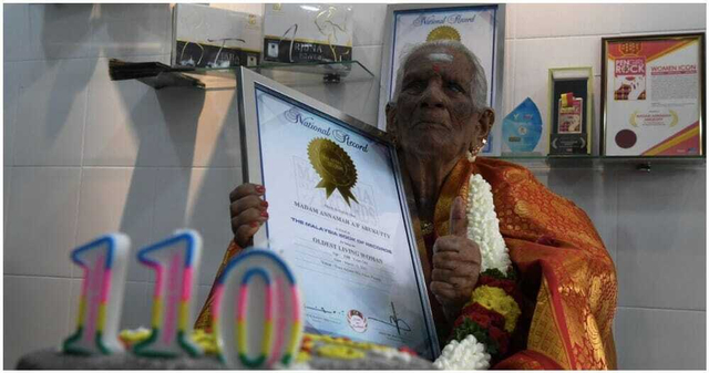 Annamah Abukutty, Nenek Tertua di Malaysia Foto: YouTube