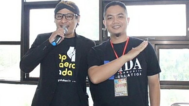 Afik Iskandar, pengusaha konveksi dan printing. (kanan).dok
