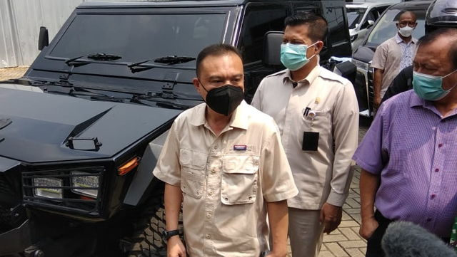 Wakil Ketua DPR Sufmi Dasco Ahmad bersama sejumlah Anggota Komisi IX usai pengambilan sample darah untuk vaksinasi nusantara di RSPAD. Foto: Dok. Istimewa