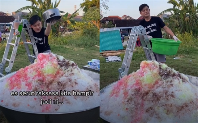 Es serut raksasa viral di TikTok. Foto: TikTok @ellensantosoo