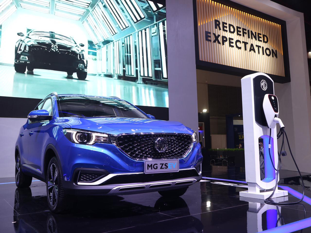 Mobil listrik MG ZS. Foto: Ghulam Muhammad Nayazri / kumparanOTO