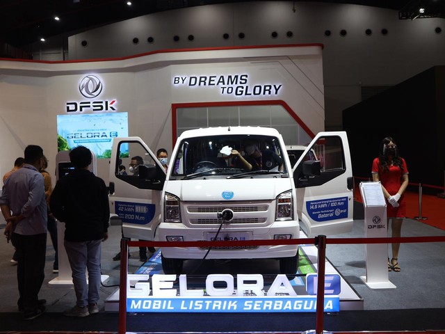 DFSK Gelora di IIMS Hybrid 2021. Foto: Ghulam Muhammad Nayazri / kumparanOTO