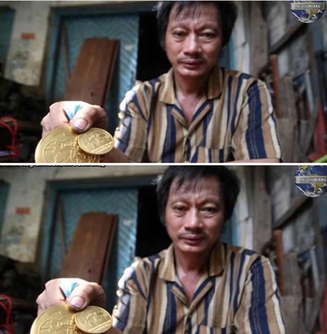 Denny Thios pernah meraih 3 emas kejuaraan dunia angkat besi. Foto: @infoduniaku_.