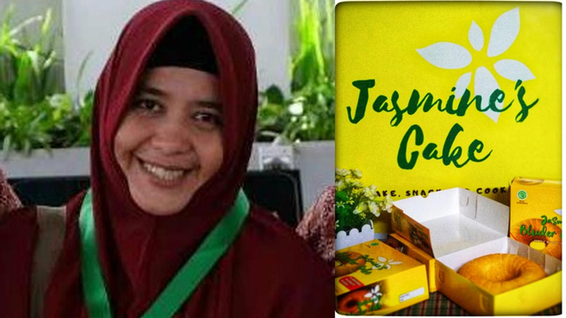 Jasmine dan produknya Jasmines Cake. dok/pribadi