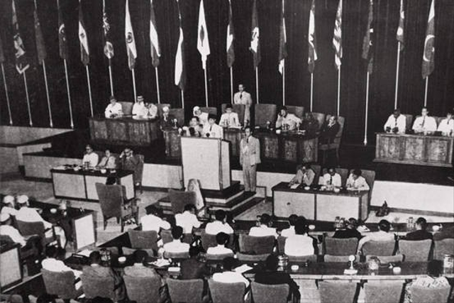  KAA Tahun 1955 di Gedung Merdeka Bandung (Dok. ktln.setneg.go.id)