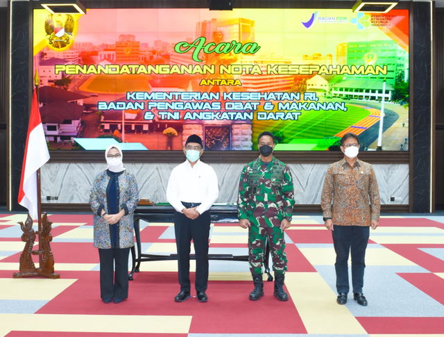 Penandatangan MOU riset sel dendritik, bukan lanjutan vaksin Nusantara. Foto: Dok. TNI AD