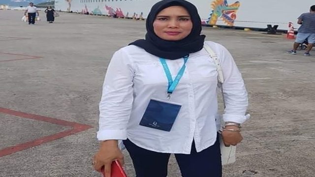 ERVINA Lubis (40), istri yang minggat meninggalkan 6 anak dan seorang suami, Khairuddin Siregar. 