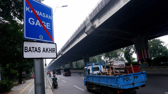 Rambu sistem ganjil genap. (Foto: Nugroho Sejati/kumparan)