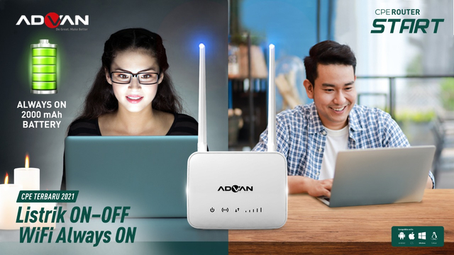 Advan CPE Router Start rilis di Indonesia. Foto: Advan