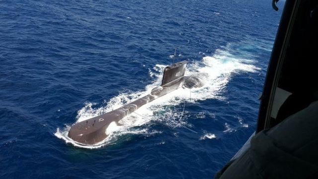 KRI Nanggala-402 pada 2014.
 Foto: Antara/Eric Ireng