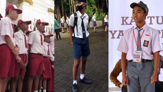 Arti Warna Seragam SD, SMP, dan SMA dok Yudhistira Amran/kumparan, Nyoman Hendra Wibowo/ANTARA FOTO, dan Biro Pers Istana