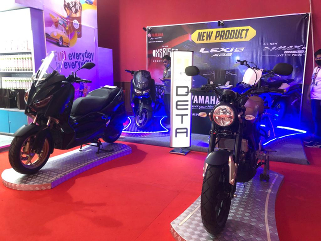 Booth Yamaha di IIMS Hybrid 2021. Foto: Bangkit Jaya Putra/kumparan