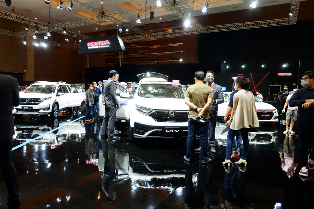 Honda CR-V di IIMS Hybrid 2021. Foto: Aditya Pratama Niagara/kumparan