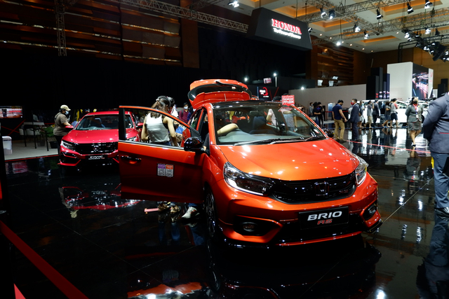 Honda Brio RS di IIMS Hybrid 2021. Foto: Aditya Pratama Niagara/kumparan