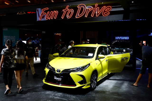 Toyota Yaris di IIMS Hybrid 2021. Foto: Aditya Pratama Niagara/kumparan