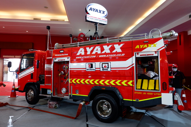 Truk pemadam kebakaran di IIMS Hybrid 2021. Foto: Aditya Pratama Niagara/kumparan