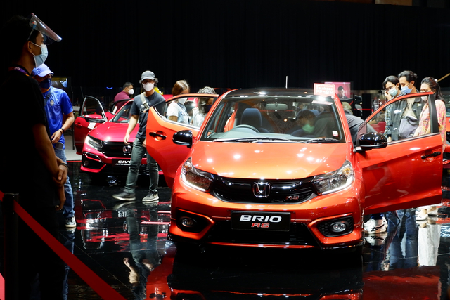 Honda Brio RS di IIMS Hybrid 2021. Foto: Aditya Pratama Niagara/kumparan
