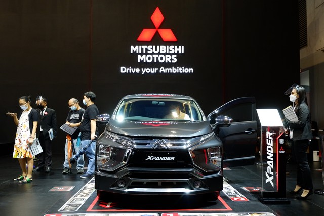 Mitsubishi Xpander di IIMS Hybrid 2021. Foto: Aditya Pratama Niagara/kumparan