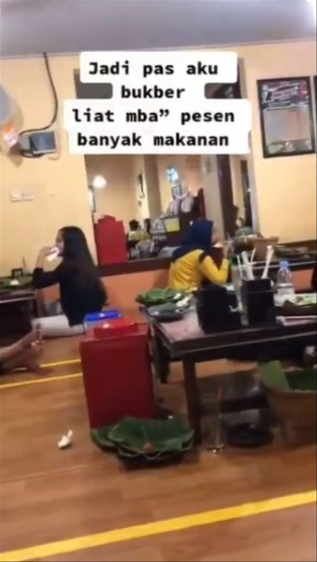 Viral momen wanita tunggu teman untuk buka puasa bersama selama 2 jam namun tak kunjung datang. (Foto: Instagram/@energisolo)