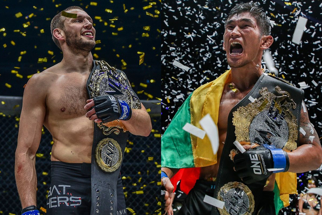 Reinier de Ridder (kiri) akan berhadapan dengan Aung La N Sang di ONE on TNT IV. Photo: ONE Championship