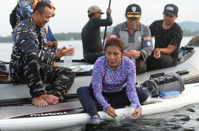 Momen Kebersamaan Susi Pudjiastuti dan Kolonel Harry Setyawan yang gugur di KRI Nanggala di Natuna. Foto: Dok. Susi Pudjiastuti