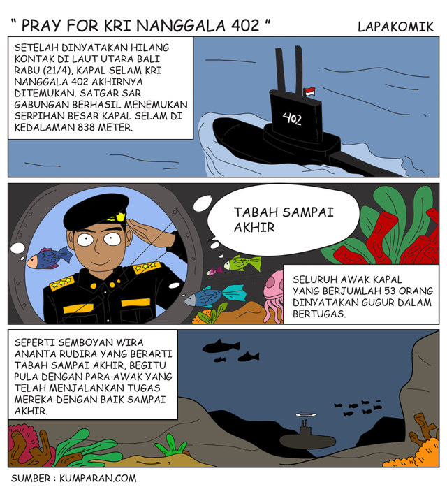 Komik: Pray for KRI Nanggala 402 (1)