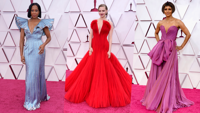 14 Tampilan Gaun Terbaik Selebriti di Oscars 2021. Foto: Chris Pizzello/POOL/AFP