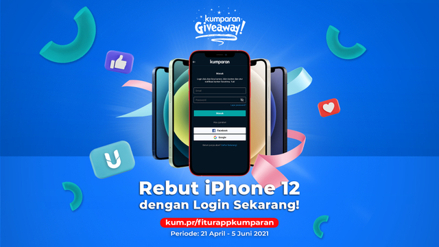 Giveaway Aplikasi kumparan.
 Foto: kumparan