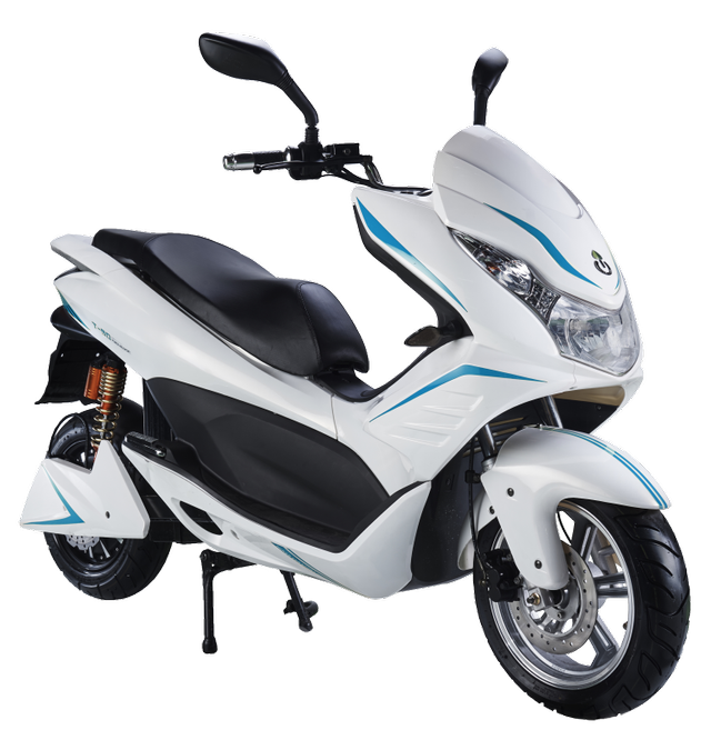 Tampilan depan Treeletrik T90 yang mirip honda PCX. Foto: Treeletrik