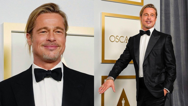Brad Pitt di Oscars 2021 Foto: Instagram @bradpittofflcial