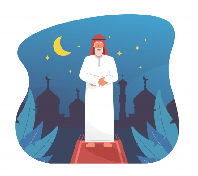 Tata cara sholat witir, sumber gambar: https://www.freepik.com/
