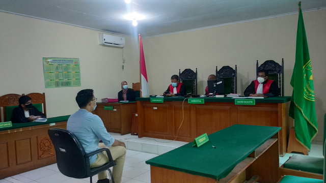 Sidang putusan kasus pembajakan film di Pengadilan Negeri Jambi/Yovy Hasendra