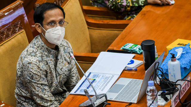 Mendikbud Nadiem Makarim. Foto: Galih Pradipta/ANTARA FOTO