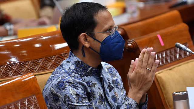 Mendikbud Nadiem Makarim. Foto: Sigid Kurniawan/ANTARA FOTO