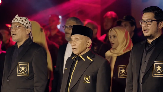 Deklarasi Partai Ummat. Foto: Youtube Amien Rais