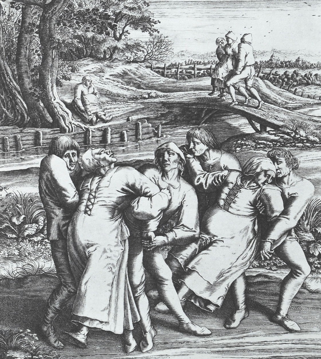 Ilustrasi wabah menari.  Foto: wikipedia.org